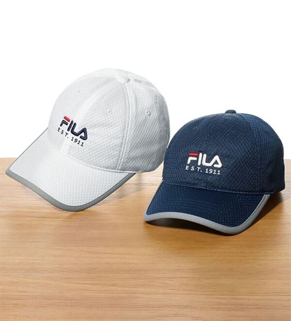 「【２色組】人気ブランドメッシュキャップ（メンズ帽子）」｜フィラ2色組