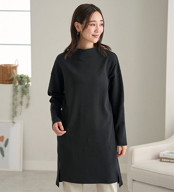 BELLUNA（ベルーナ）の「《ＨｕｇＲｅａｍコットン》ボトルネックチュニック（チュニック）」｜詳細画像