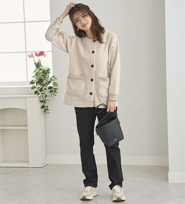 BELLUNA（ベルーナ）の「毎日着られる！快適フリースジャケット（セットアップ）」｜詳細画像