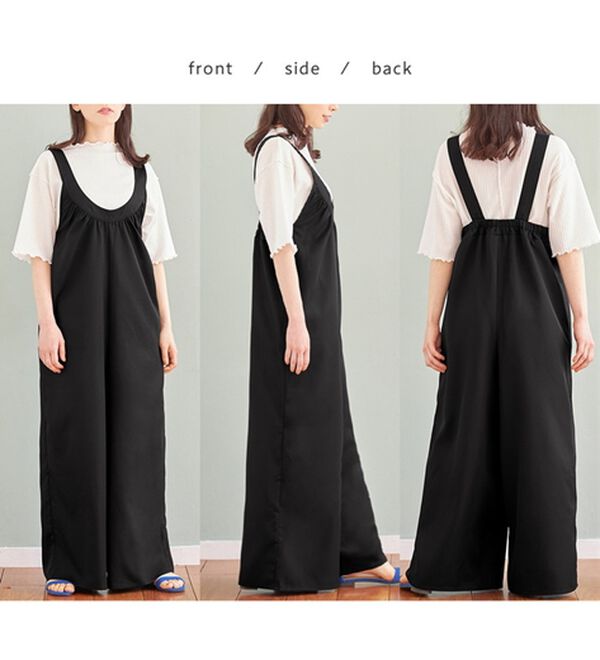 Viola e Viola（ヴィオラ エ ヴィオラ）の「ギャザーデザインサロペット（オールインワン）」｜詳細画像