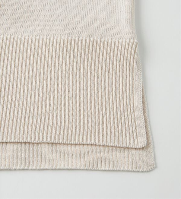 RANAN（ラナン）の「ワイドリブ使いカラーニットチュニック（ニット・セーター）」｜詳細画像