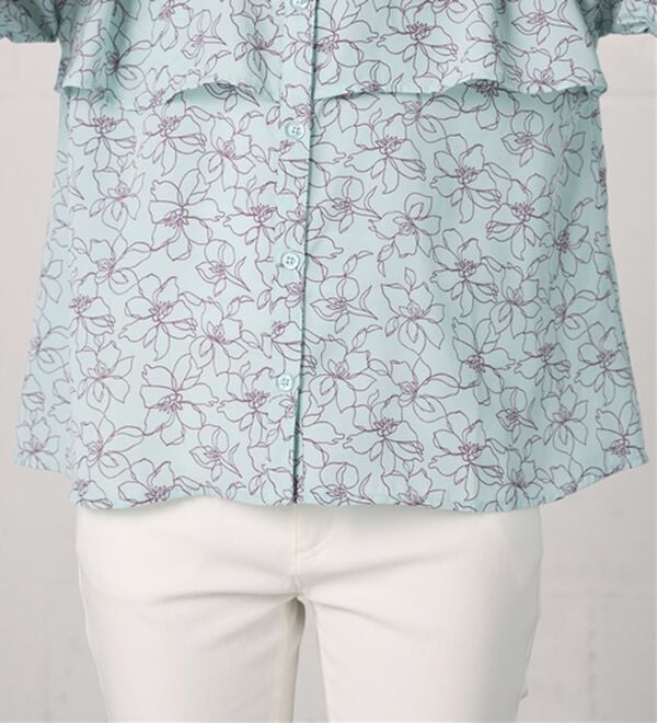 BELLUNA（ベルーナ）の「ケープ風デザインブラウス（ブラウス）」｜詳細画像