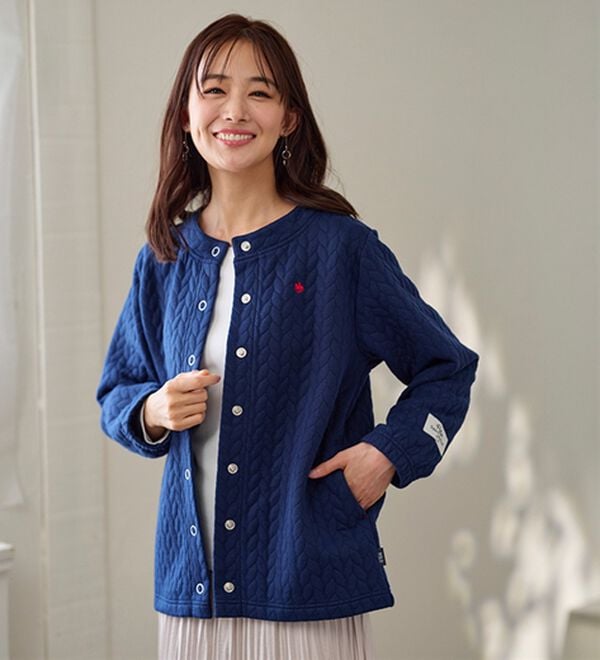 BELLUNA（ベルーナ）の「【ＰＯＬＯ　ＢＣＳ】ジャカード素材カーディガン（その他カーディガン）」｜詳細画像