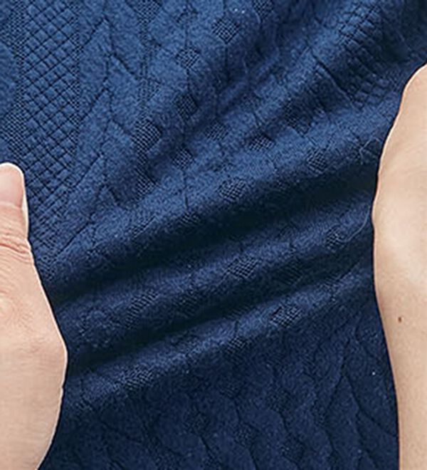 BELLUNA（ベルーナ）の「＜ＥＬＬＥ　Ａｃｔｉｖｅ＞ケーブル柄ジャカードジャケット（その他ジャケット）」｜詳細画像