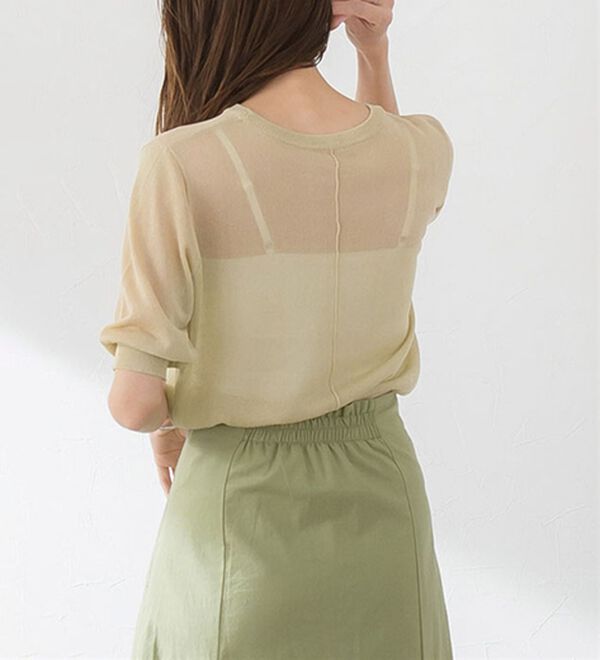 Pierrot（ピエロ）の「シアーラメニット（ニット・セーター）」｜詳細画像