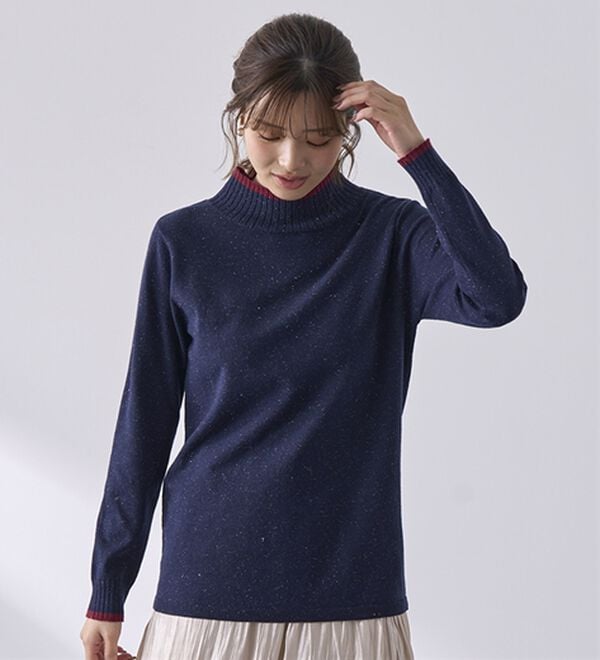 BELLUNA（ベルーナ）の「チクチクしない！ラメ入りウォッシャブルセーター（ニット・セーター）」｜詳細画像