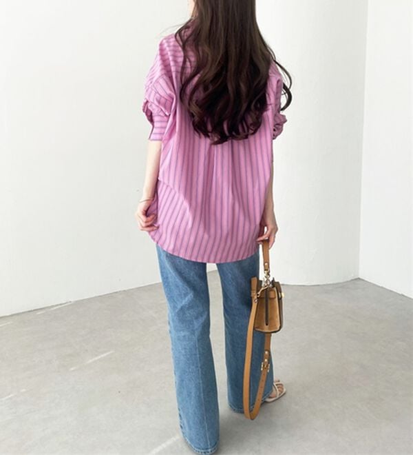 GeeRA（ジーラ）の「アソート柄オーバーサイズシャツ（シャツ）」｜詳細画像