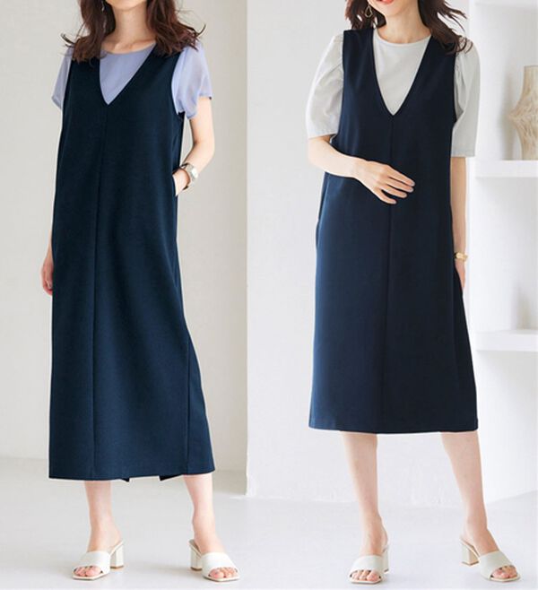 RANAN（ラナン）の「【選べる2丈】細見えが叶うジャンパースカート（ジャンパースカート）」｜詳細画像