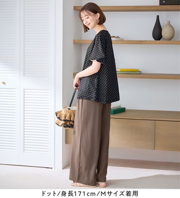 Viola e Viola（ヴィオラ エ ヴィオラ）の「さらさらＥＡＳＹ　Ａラインブラウス（チュニック）」｜詳細画像