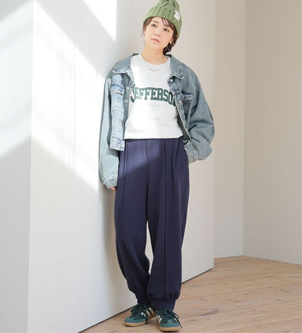 A HAPPY MARILYN（アハッピーマリリン）の「【Ｌ～８Ｌ】暖かシャギーで下半身の冷え対策！裏起毛 裏シャギーパンツ（フルレングスパンツ）」｜詳細画像