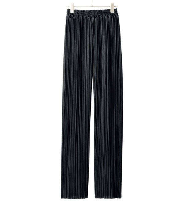 ルフラン（ルフラン）の「【３本組】レギンスより「ほっそり見せ」プリーツパンツ（フルレングスパンツ）」｜詳細画像