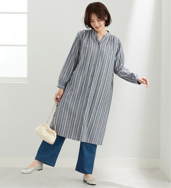 BELLUNA（ベルーナ）の「綿100％ダブルガーゼ素材ワンピース（その他ワンピース）」｜詳細画像