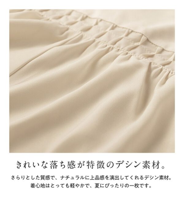 Viola e Viola（ヴィオラ エ ヴィオラ）の「Ｖ切替ピンタックアレンジブラウス（ブラウス）」｜詳細画像