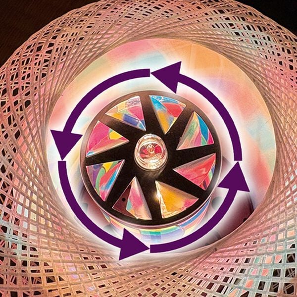 「回転式インテリア提灯花まゆ（蓮華）（椅子・チェア・スツール）」｜詳細画像