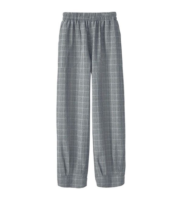 BELLUNA（ベルーナ）の「サッカー素材バルーンパンツ（フルレングスパンツ）」｜詳細画像