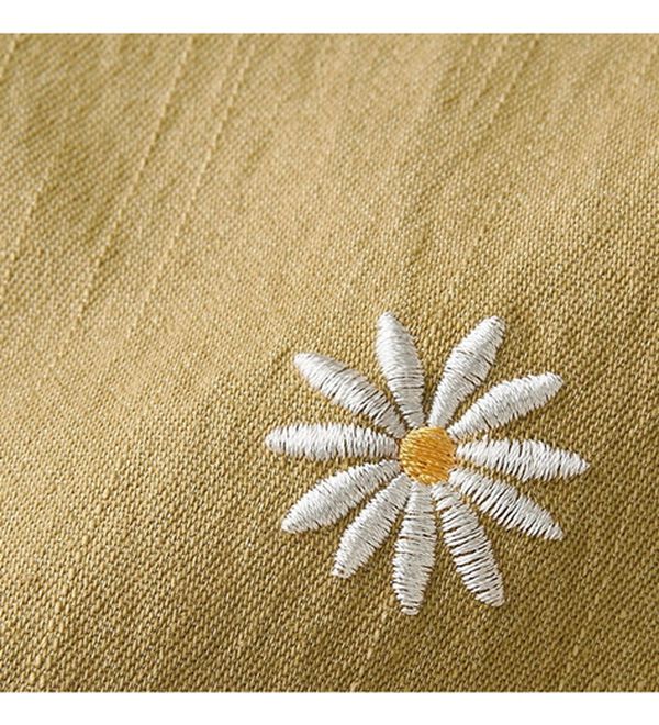 ルフラン（ルフラン）の「【２本組】小花刺しゅう綿混ツイルパンツ（その他パンツ）」｜詳細画像