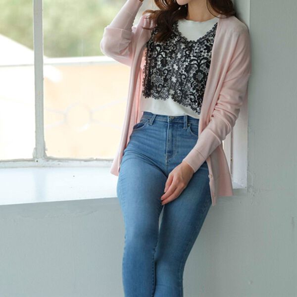 BELLUNA（ベルーナ）の「これ１つで上品魅せ！レースベスト（ベスト）」｜詳細画像