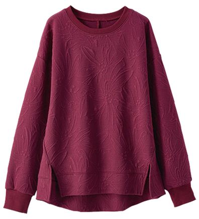 BELLUNA（ベルーナ）の「花柄ふくれジャカードプルオーバー（カットソー）」