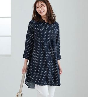BELLUNA（ベルーナ）の「レーヨン素材ピンタック使いワンピース（その他ワンピース）」｜詳細画像