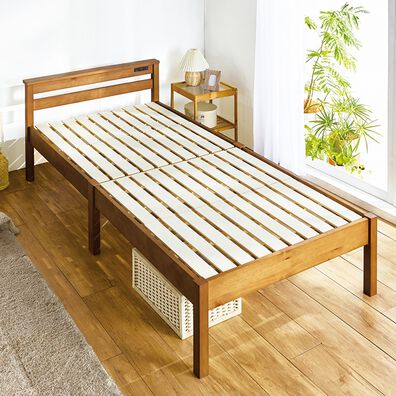 「工具不要！ネジなしすのこベッド（ベッド）」