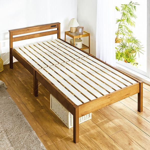 「工具不要！ネジなしすのこベッド（ベッド）」｜詳細画像