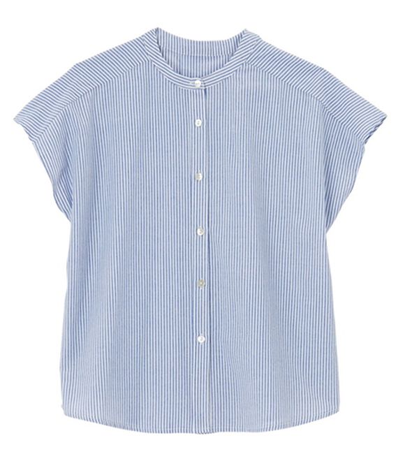 GeeRA（ジーラ）の「綿タッチフレンチスリーブブラウス（ブラウス）」｜詳細画像