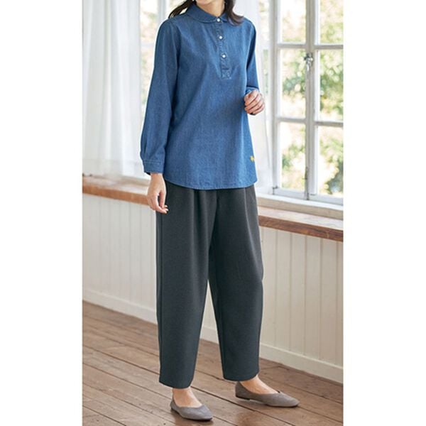 BELLUNA（ベルーナ）の「ウールタッチゆったりパンツ（フルレングスパンツ）」｜詳細画像