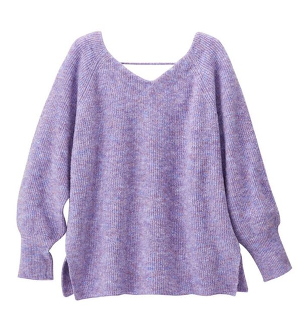 GeeRA（ジーラ）の「メランジボリューム袖ニット（ニット・セーター）」｜詳細画像