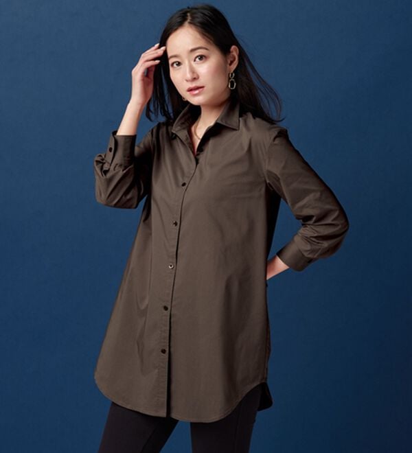BELLUNA（ベルーナ）の「＜ＳＯＬＯＴＥＸ（Ｒ）＞ストレッチビッグシャツ（シャツ）」｜詳細画像