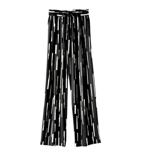 BELLUNA（ベルーナ）の「【接触冷感】レーヨン素材プリントワイドパンツ（ワイドパンツ・ガウチョ）」｜詳細画像