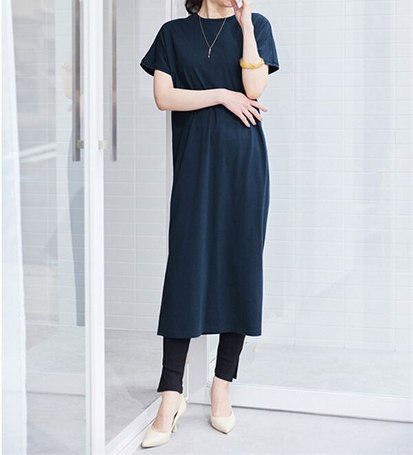 RANAN（ラナン）の「【レギンス付】＜ＢＣ＞綿１００％ひんやりワンピース（その他ワンピース）」｜詳細画像