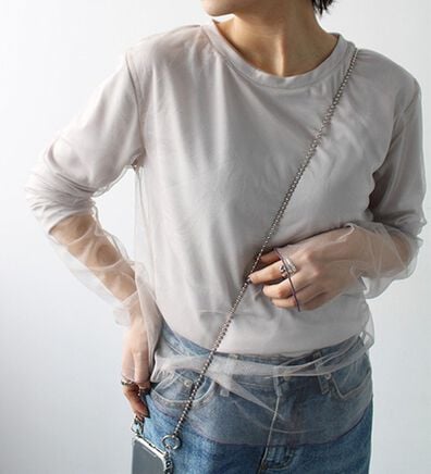 GeeRA（ジーラ）の「シアーレイヤード風カットソー（カットソー）」