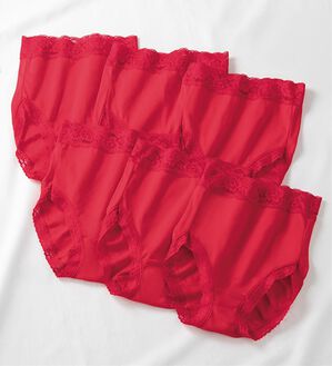 「【６枚組】赤の力で健康サポートショーツ（ショーツ）」｜6枚組