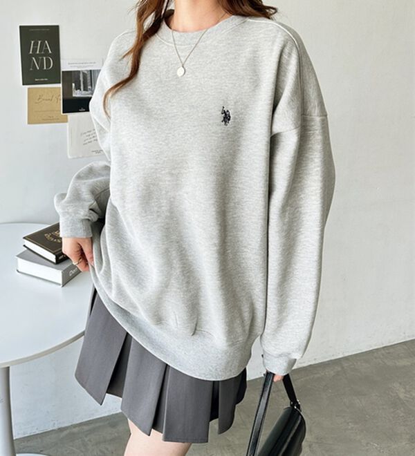 GeeRA（ジーラ）の「【U.S. POLO ASSN.】表ピーチ裏起毛スウェット（トレーナー・スウェット）」｜詳細画像