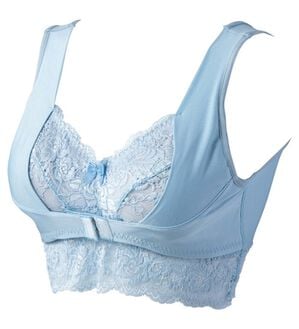 YU'NOW（ユナウ）の「美乳ナイトケアのおやすみブラ（ブラジャー）」｜モーヴブルー
