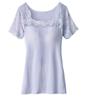 LAVIENNE（ラヴィエンヌ）の「＜ラヴィクールナチュラル＞激汗ゲッターレース・カップ付インナー（ブラトップ・カップ付きインナー）」｜ラベンダー