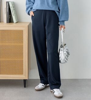 Viola e Viola（ヴィオラ エ ヴィオラ）の「【細見え体型カバー】楽ちん美脚パンツ（フルレングスパンツ）」｜ネイビー