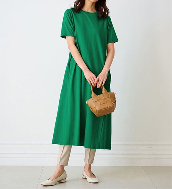 RANAN（ラナン）の「＜ＢＣ＞綿１００％ひんやりポケット付マキシワンピース（その他ワンピース）」｜詳細画像