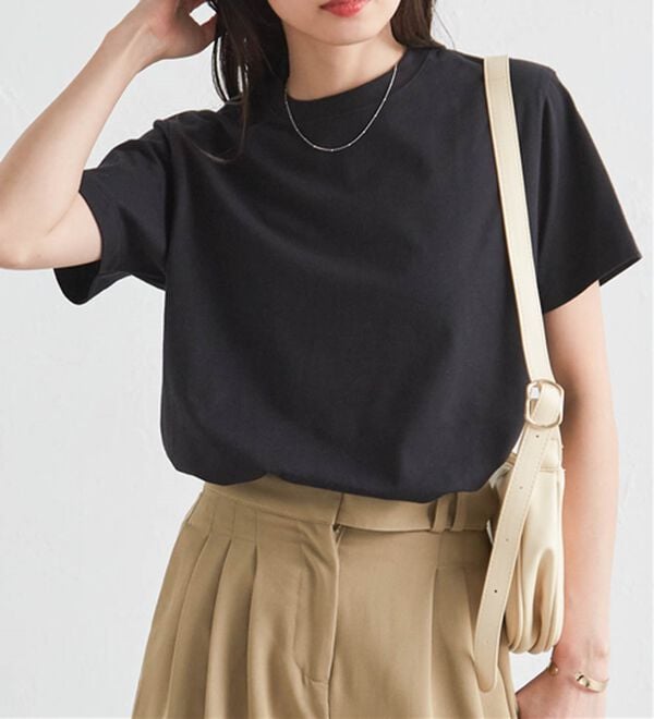 RANAN（ラナン）の「マルチファンクションベーシックT（Tシャツ）」｜ブラック
