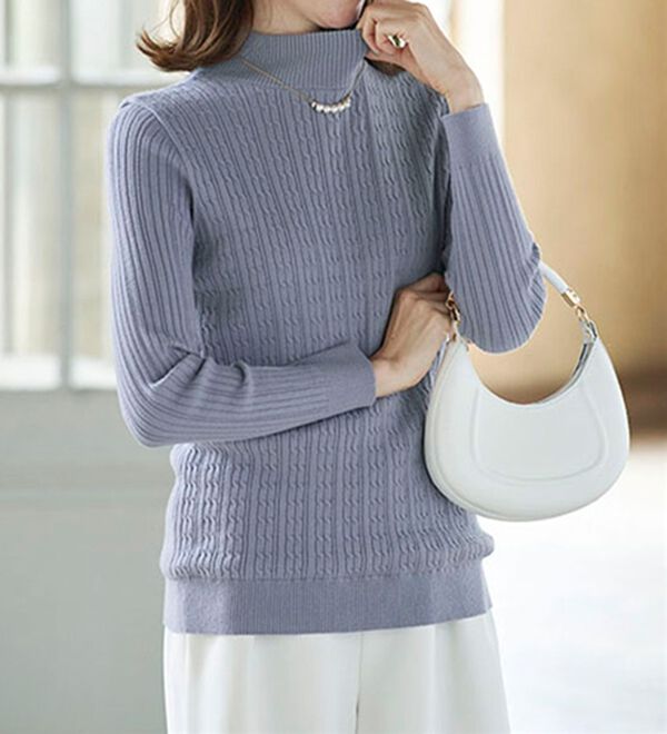 BELLUNA（ベルーナ）の「洗える！裏ベロアあったかセーター（ニット・セーター）」｜詳細画像