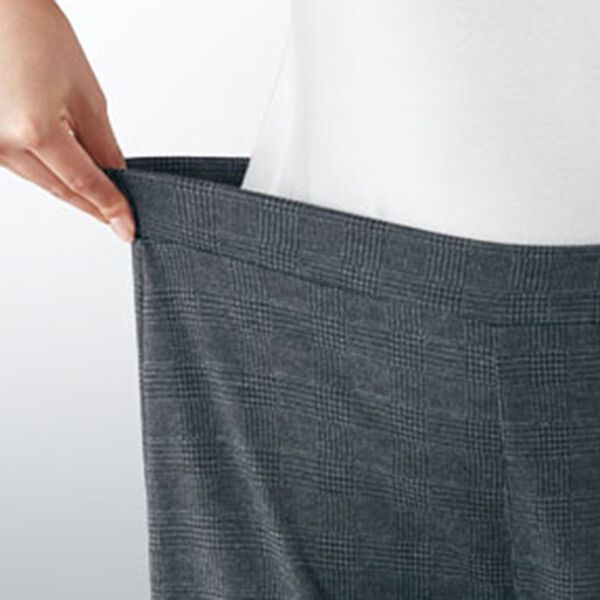 BELLUNA（ベルーナ）の「やわらかニットジャカードワイドパンツ（ワイドパンツ・ガウチョ）」｜詳細画像