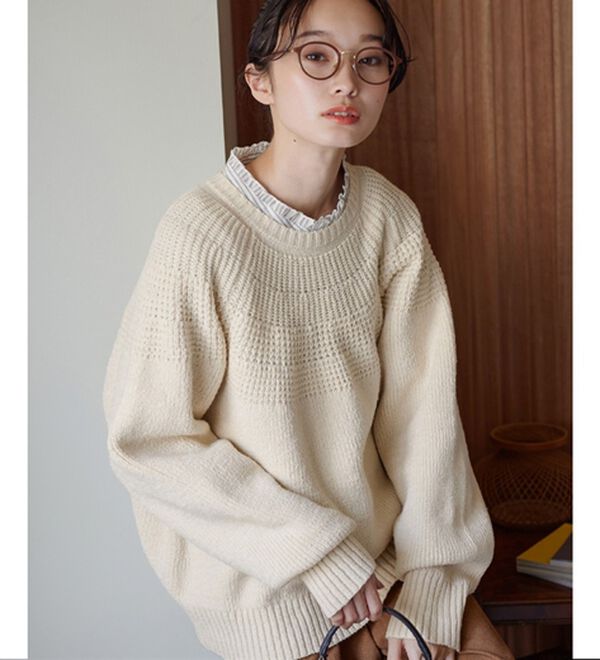 heve ペダルニット HEVE ヘイヴ ペダルニット アイボリー HEVE ヘイヴ