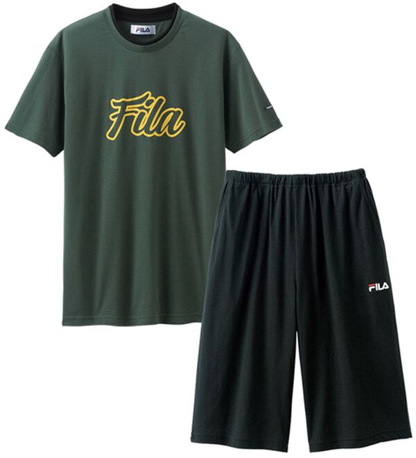 「＜フィラ＞ブランドデザインルームウェア（メンズルームウェア）」｜カーキ