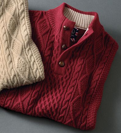 「＜キンロック　アンダーソン＞英国羊毛セーター　スタンド衿（メンズニット・セーター）」