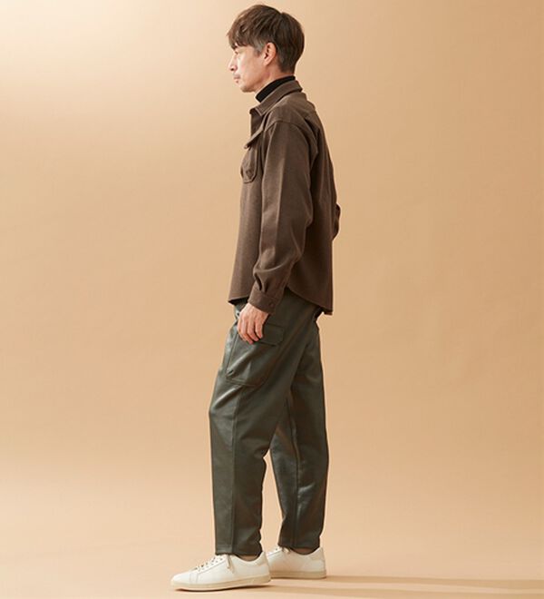 「メルトンジャージシャツジャケット（メンズシャツ）」｜詳細画像