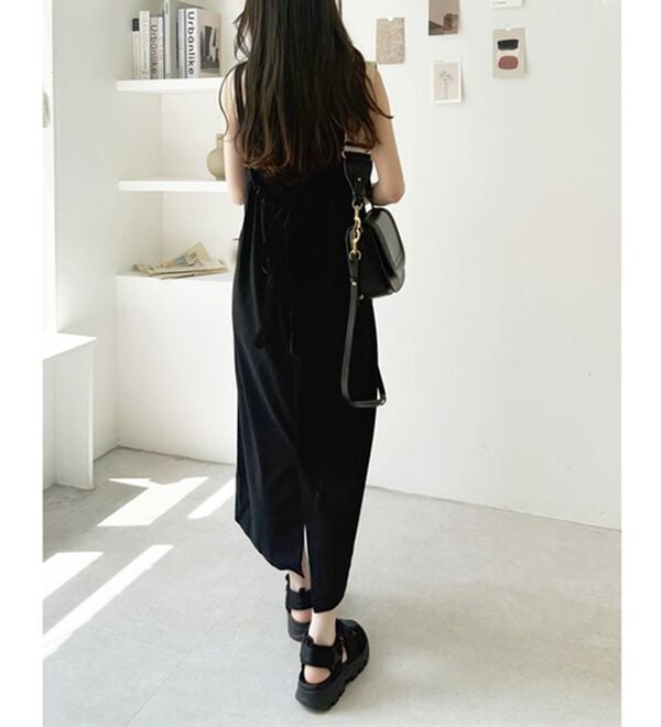 GeeRA（ジーラ）の「ハーフジップキャミワンピース（カットソーワンピース）」｜詳細画像