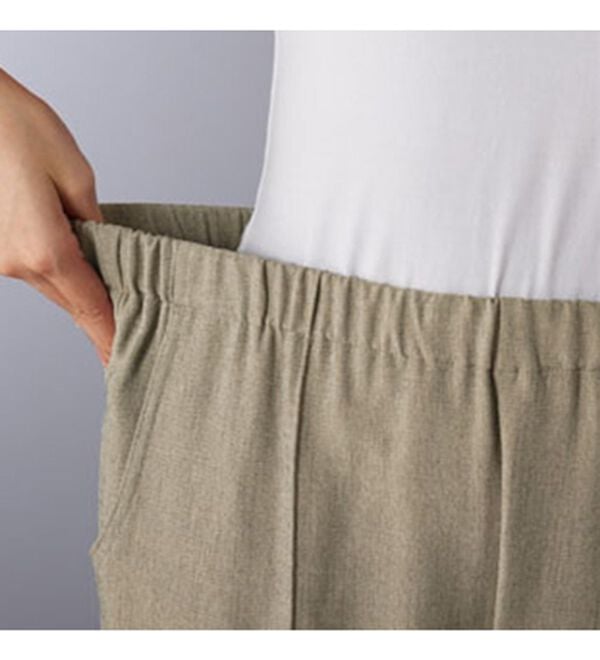 BELLUNA（ベルーナ）の「日本製おでかけはっ水ストレッチフレアパンツ（ワイドパンツ・ガウチョ）」｜詳細画像