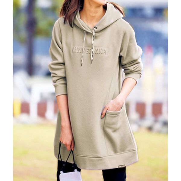 BELLUNA（ベルーナ）の「＜ミネトンカ＞裏起毛フードチュニック（チュニック）」｜詳細画像