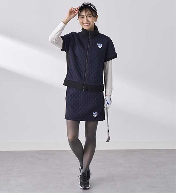 BELLUNA（ベルーナ）の「【タキシードサム】リブ切替キルト風ベスト（ベスト）」｜詳細画像