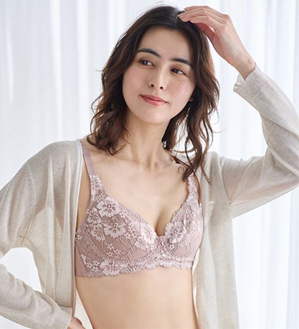 LAVIENNE（ラヴィエンヌ）の「５０代からの３次元設計ノンワイヤーブラ【Ａ７０～Ｄ９５】（ブラジャー）」｜詳細画像